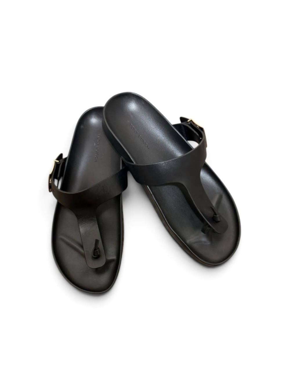 Tory Burch Black Mellow Thong Sandals Size 9.5